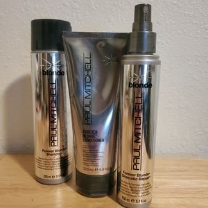 Paul Mitchell Forever Blonde Shampoo Conditioner Dramatic Repair KerActive